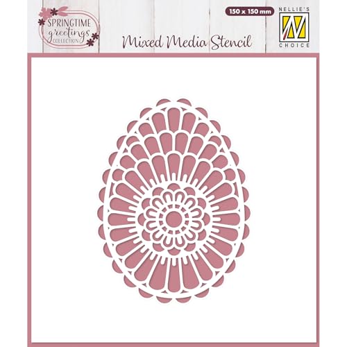 nellie-s-choice-schablone-blumenkranz-ei-15x15-cm-ostern image 2