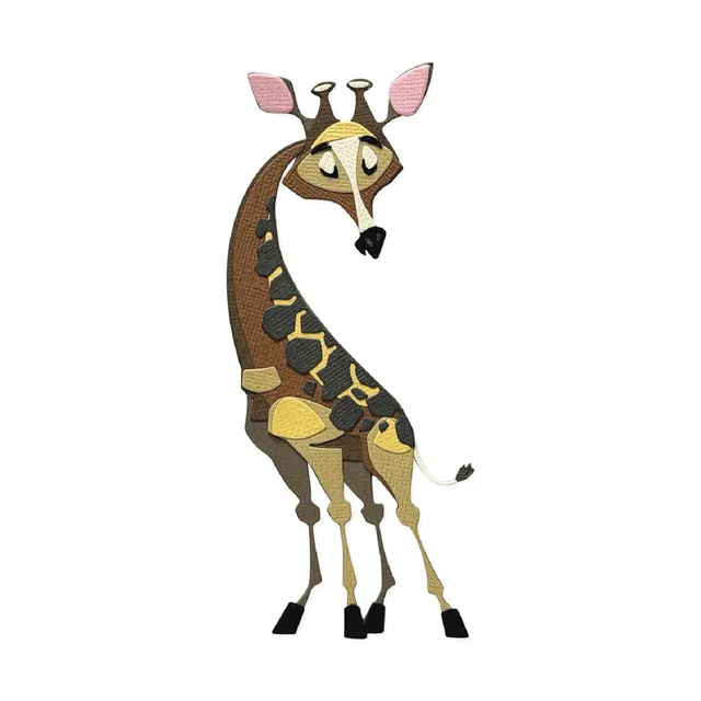 sizzix-thinlits-gertrude-colorize-stanzschablonen-10tlg-giraffe image 1