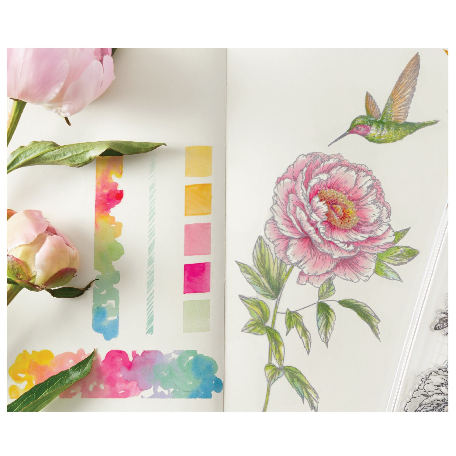 sizzix-studio-flowers-and-creatures-stempelset-7-tlg-blumen image 1