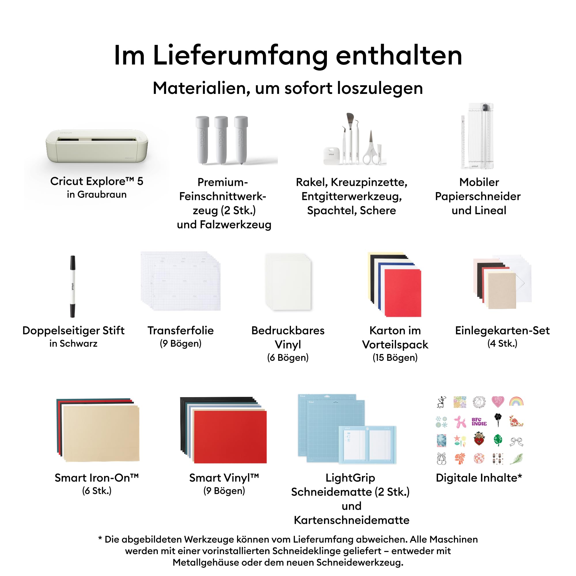 cricut-explore-5-schneidemaschine-deluxe-bundle-taupe-12-zoll image 2
