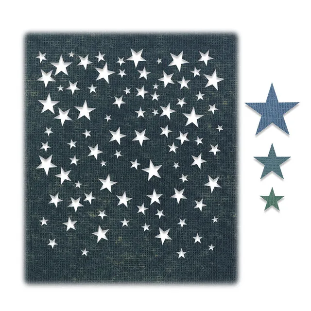 sizzix-thinlits-falling-stars-stanzschablonen-4-tlg-sterne image 1