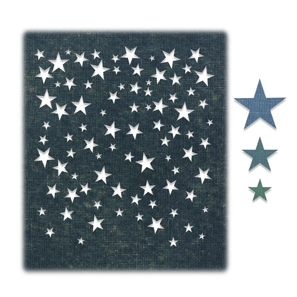 sizzix-thinlits-falling-stars-stanzschablonen-4-tlg-sterne image 1