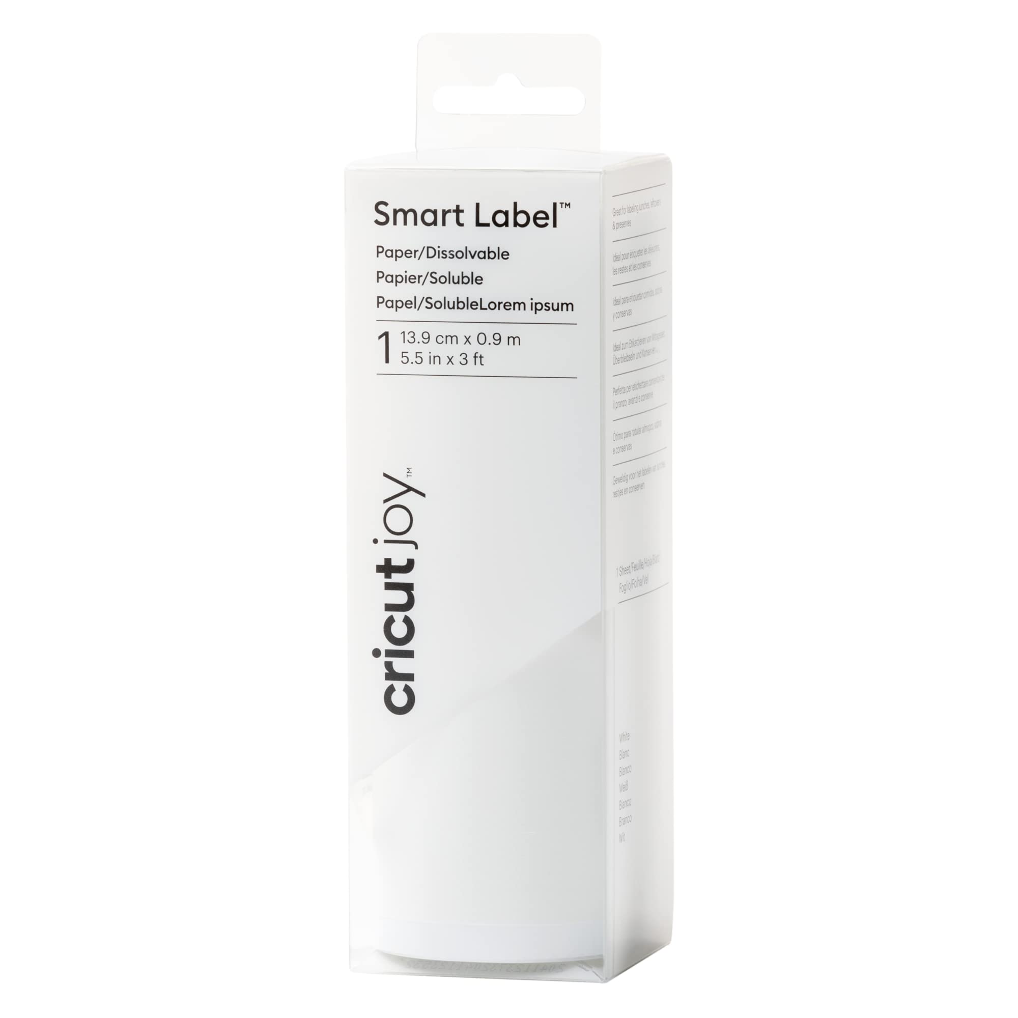 cricut-joy-smart-label-papier-wei-14cm-x-0-9m-aufl-sbar image 1