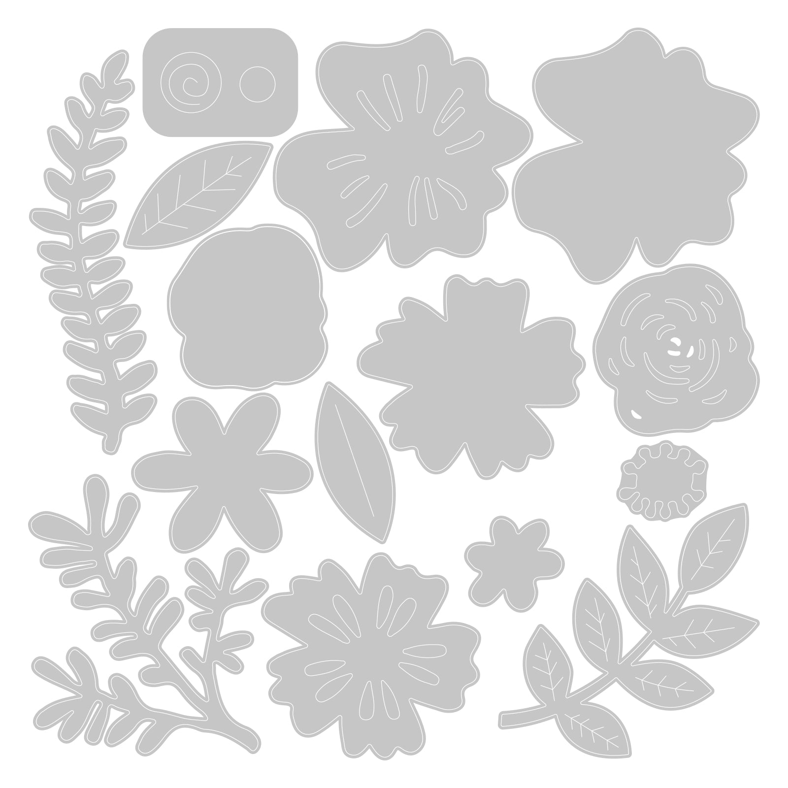 sizzix-thinlits-floral-cluster-stanz-set-blumen-15-teilig image 2