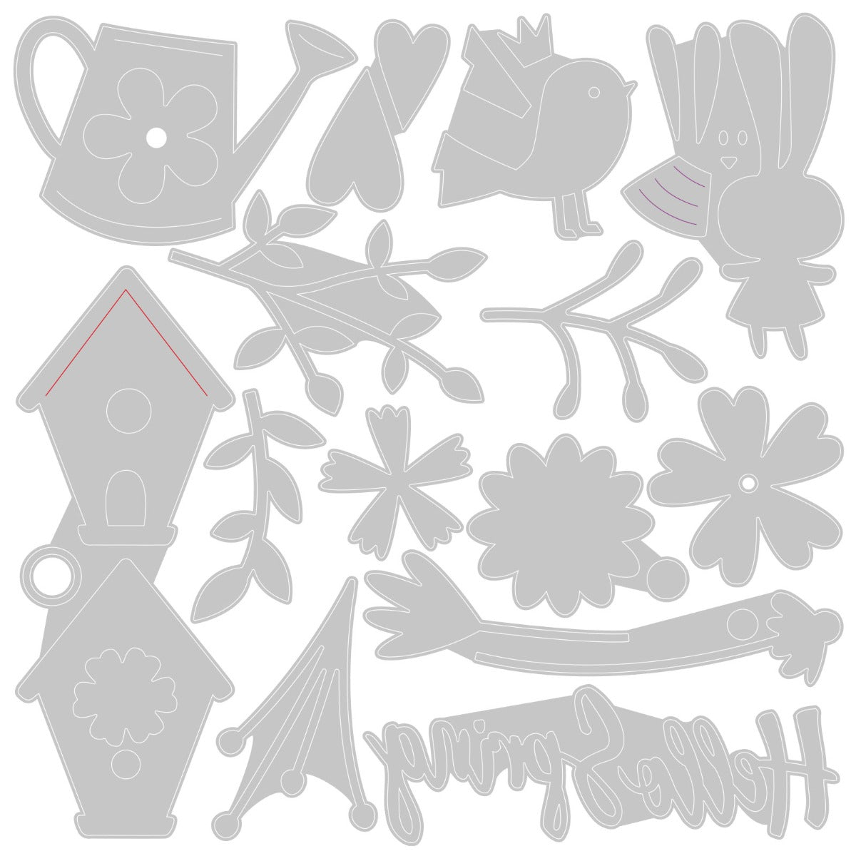 sizzix-thinlits-hello-spring-stanzschablonen-16-teilig-fr-hling image 2
