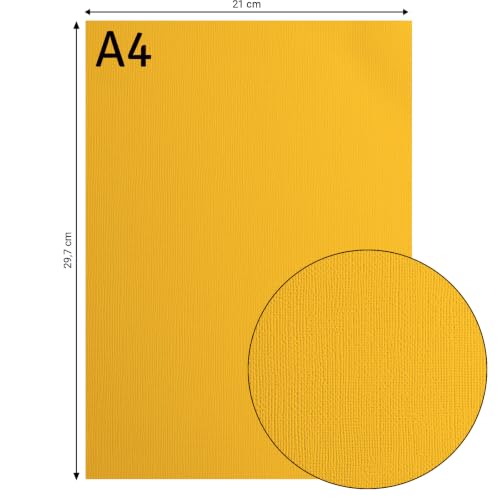 vaessen-creative-florence-tonkarton-a4-honey-gelb-25-blatt-216-g image 6