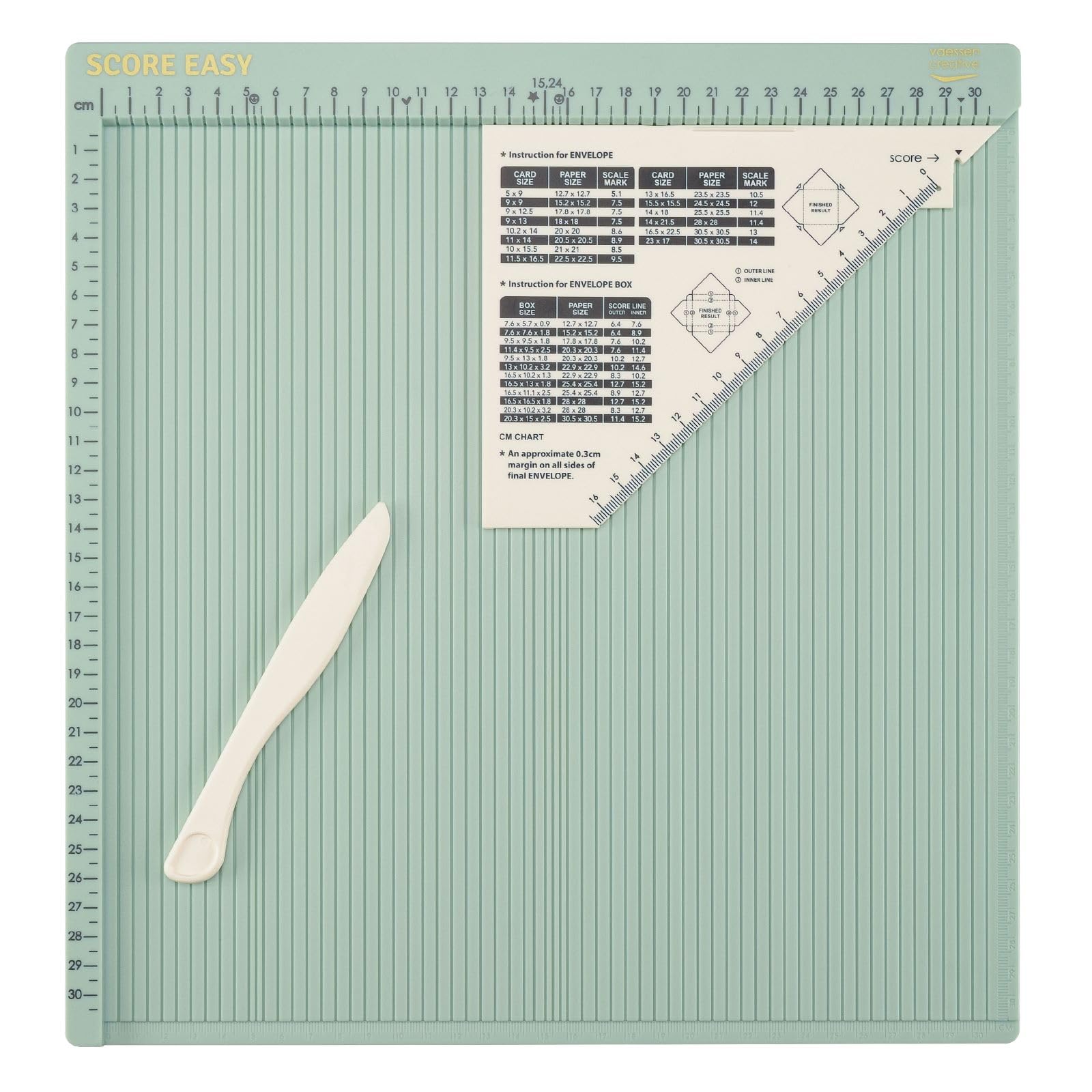 vaessen-creative-score-easy-falzbrett-gro-mintgr-n-30-5-x-30-5-cm-mehrzweck-falz image 1