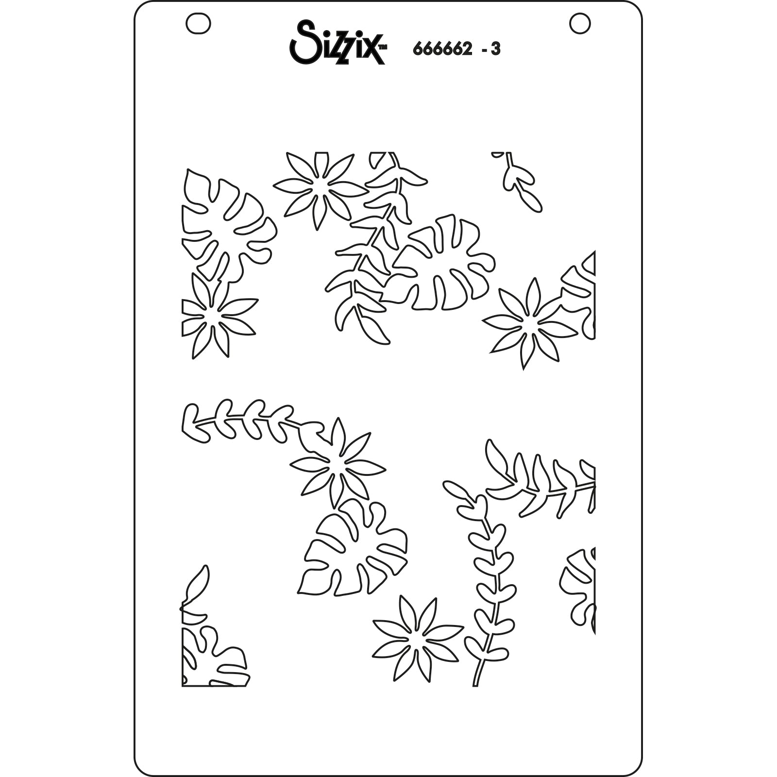 sizzix-layered-stencils-a6-its-a-jungle-out-there-4er-dschungel image 3