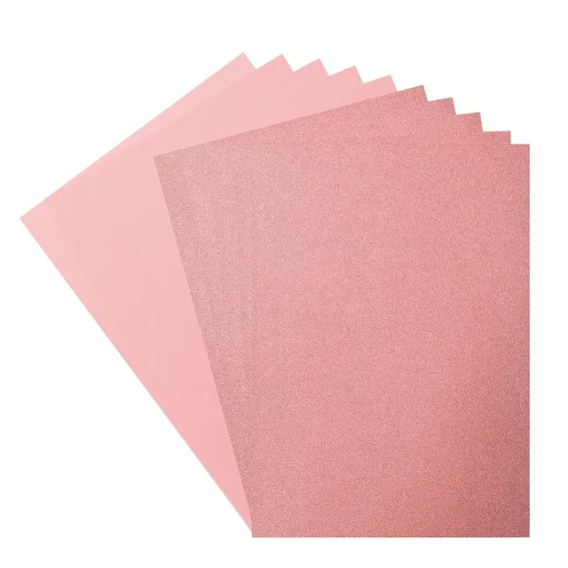 vaessen-florence-glitzerpapier-rose-a4-10-st-ck-216-250g image 1
