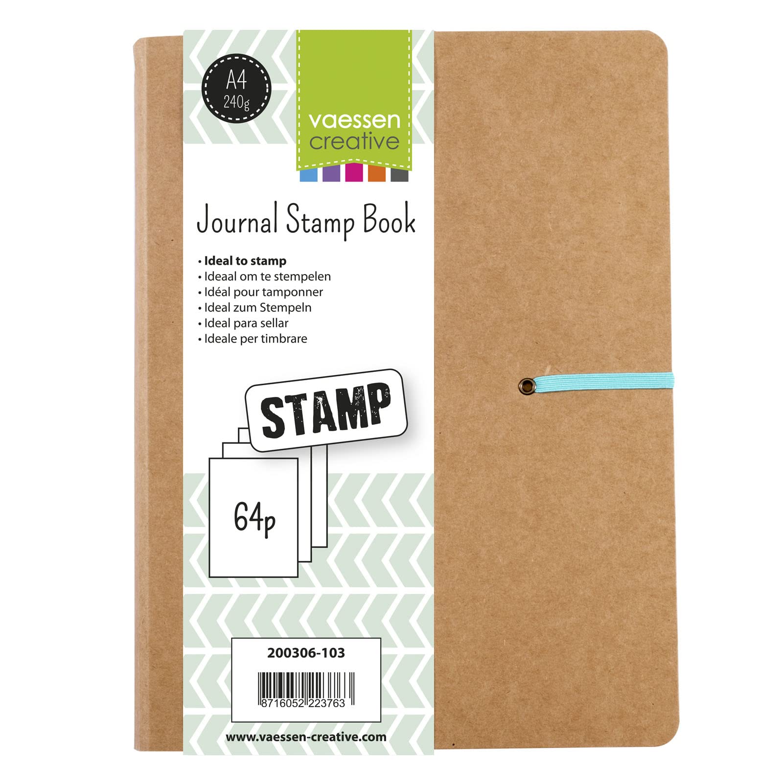 vaessen-cut-easy-stamp-journal-a5-braun-48-seiten image 8