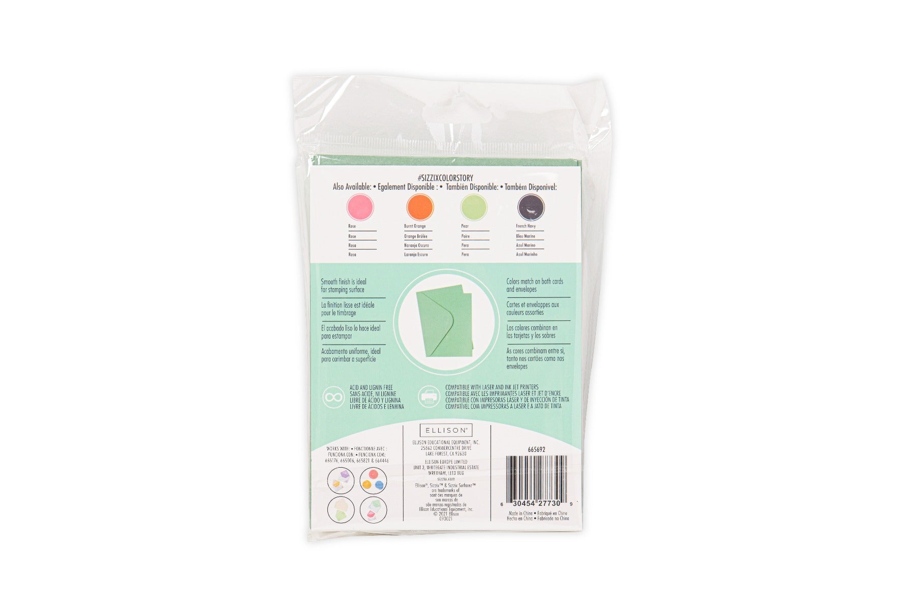 sizzix-surfacez-karten-umschl-ge-a6-eucalyptus-10er-gr-n image 3