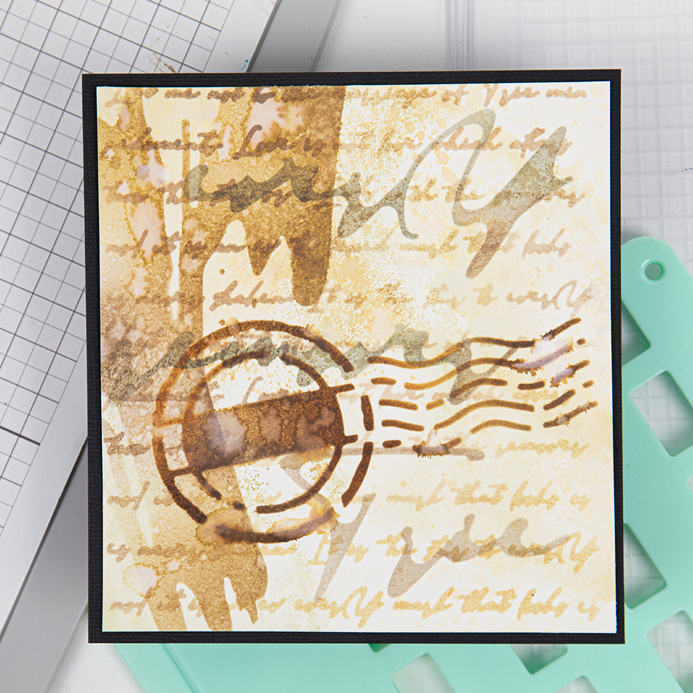 sizzix-scroll-text-layered-stencils-schablonen-4er-olivia-rose image 3