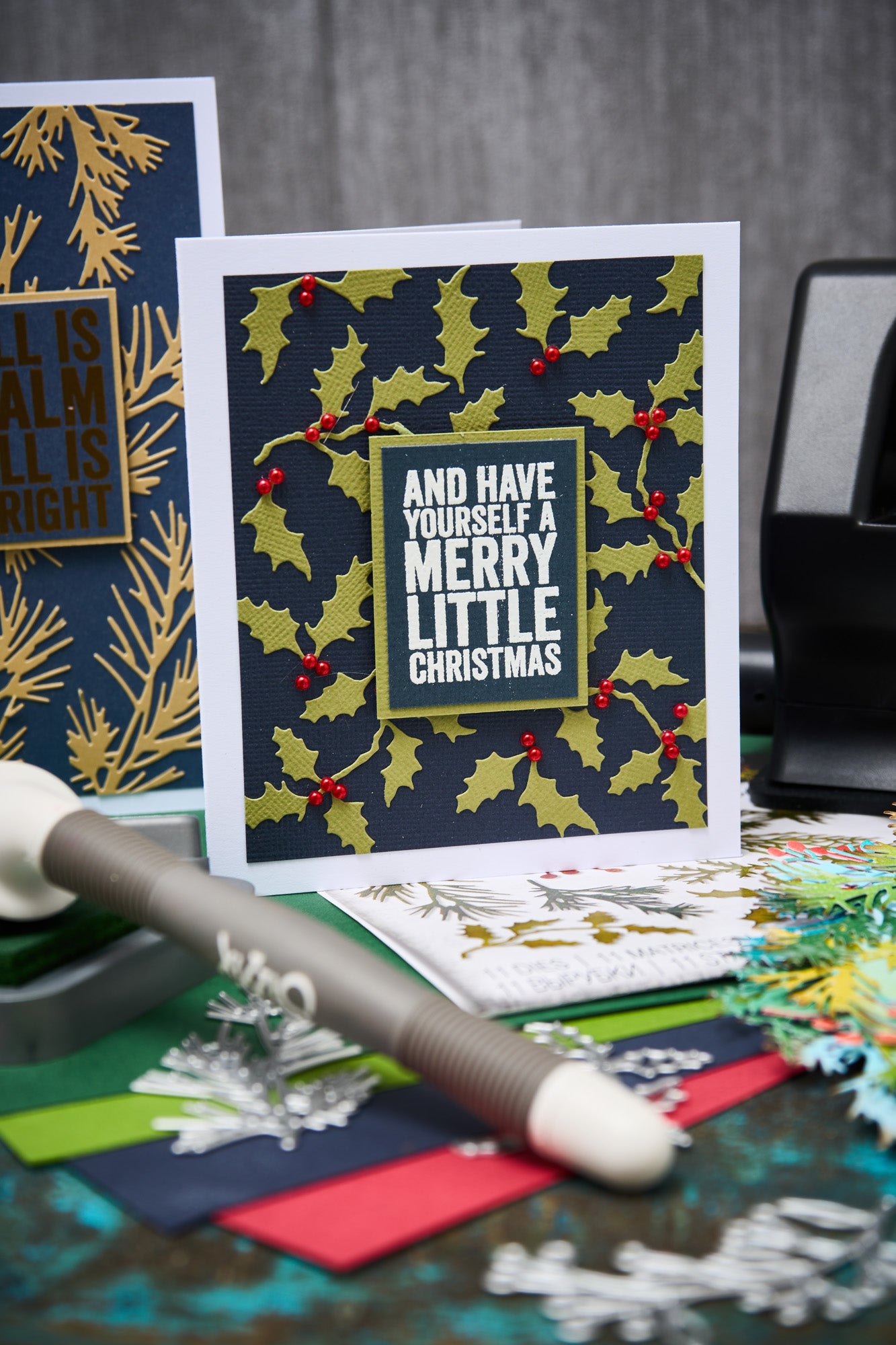 sizzix-thinlits-stanzform-holiday-greens-mini-11tlg image 4