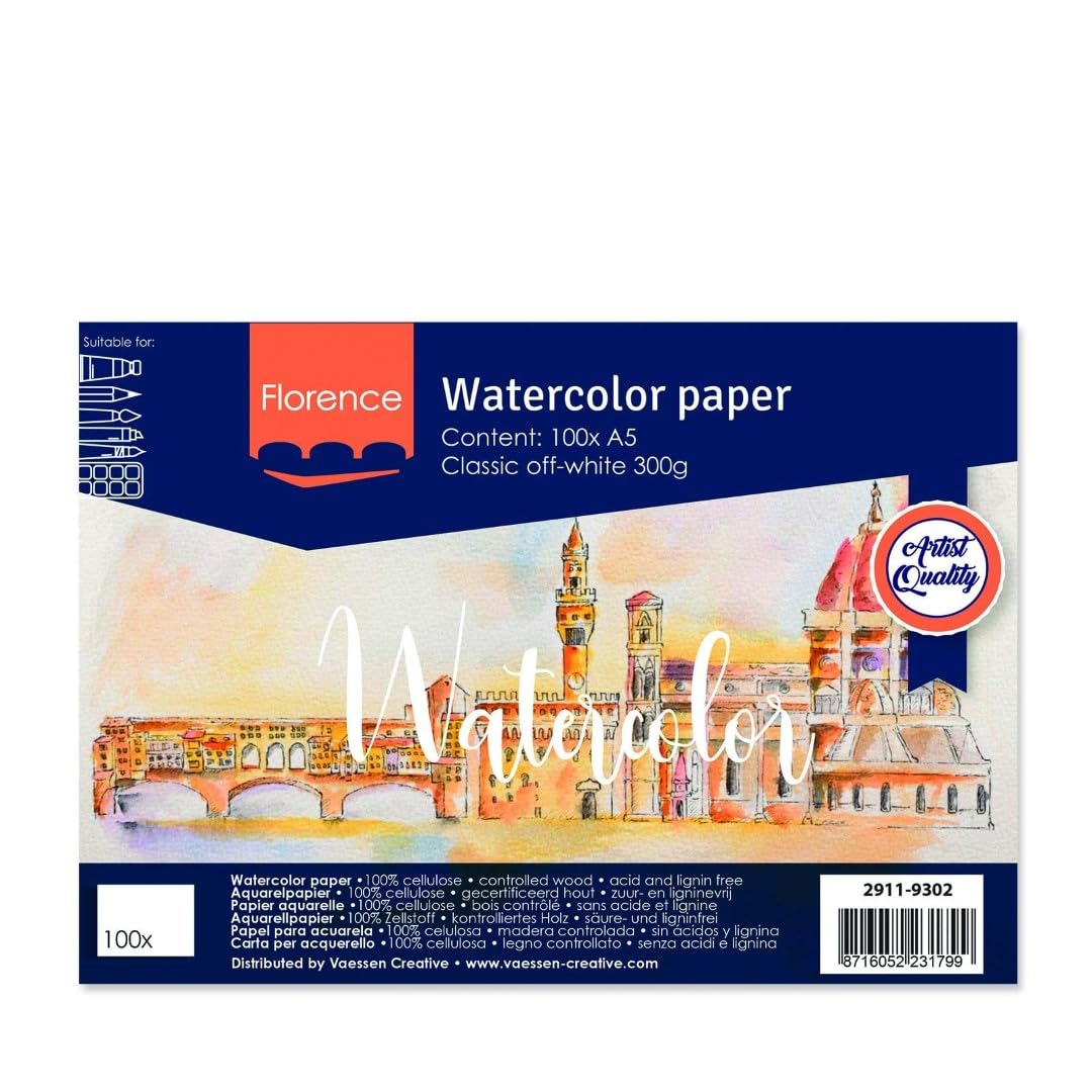 vaessen-florence-aquarellpapier-a4-off-white-300g-100-blatt image 8