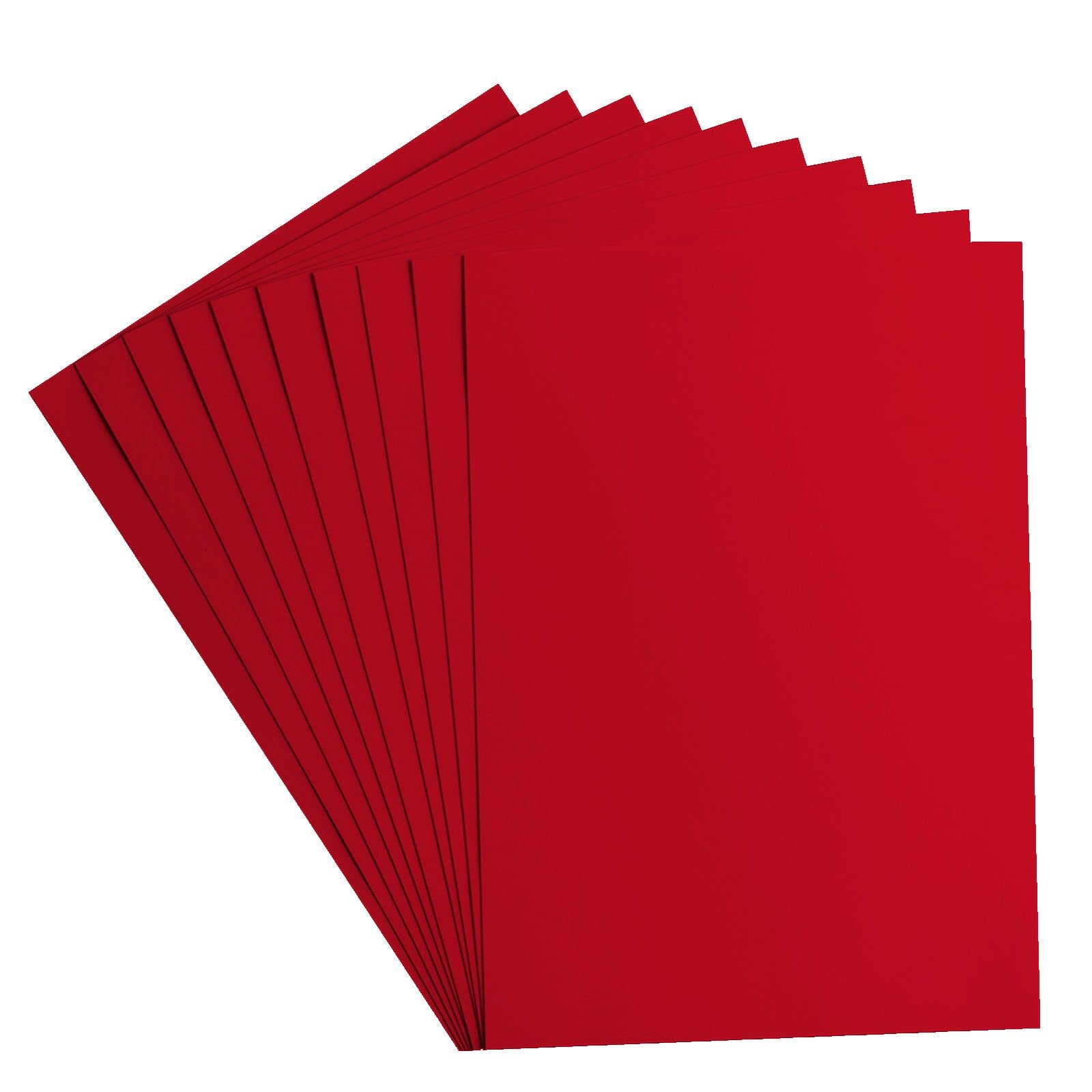 vaessen-florence-tonkarton-a4-rot-poppy-10-blatt-216-g image 3