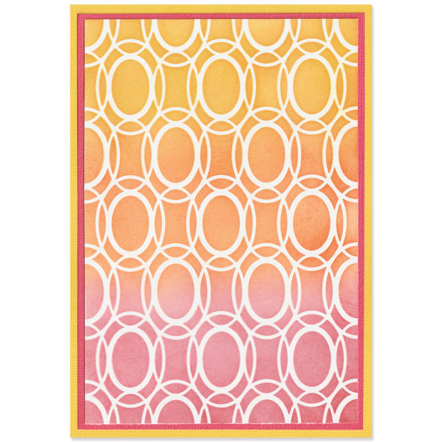 sizzix-a6-stencil-cosmopolitan-golden-rings-2-schablone image 1