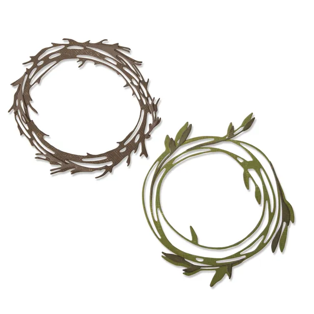 sizzix-thinlits-funky-wreath-stanzschablonen-10tlg-kranz-tim-holtz image 1