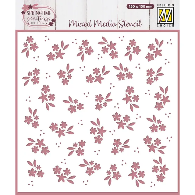 nellie-s-choice-schablone-blumen-15x15cm-stencil-ostern-wei image 1