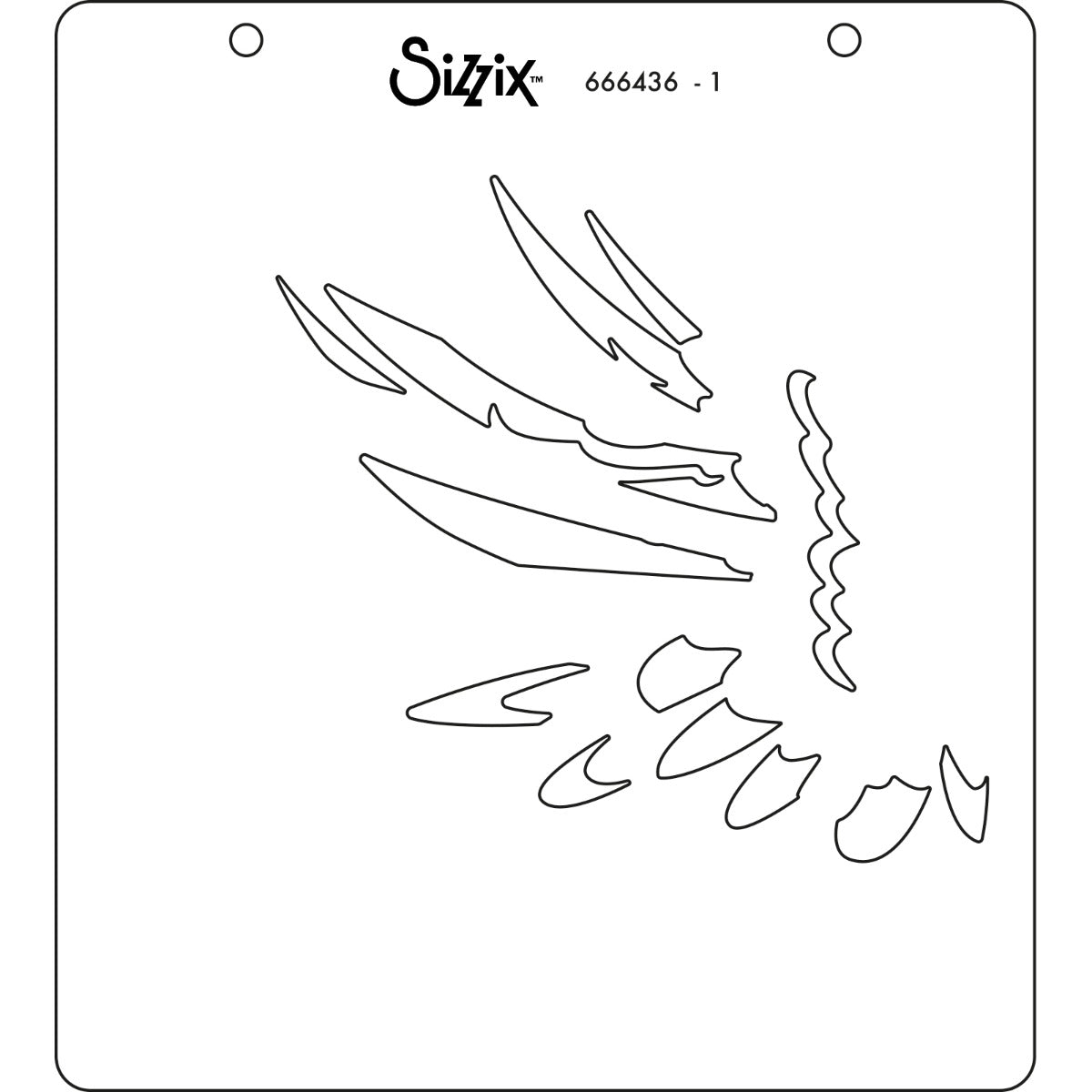 sizzix-layered-stencils-wings-fl-gel-schablonen-4er-pack image 3