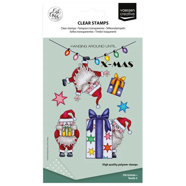 vaessen-creative-cut-easy-silikonstempel-weihnachtsmann-10-st-ck-set image 1