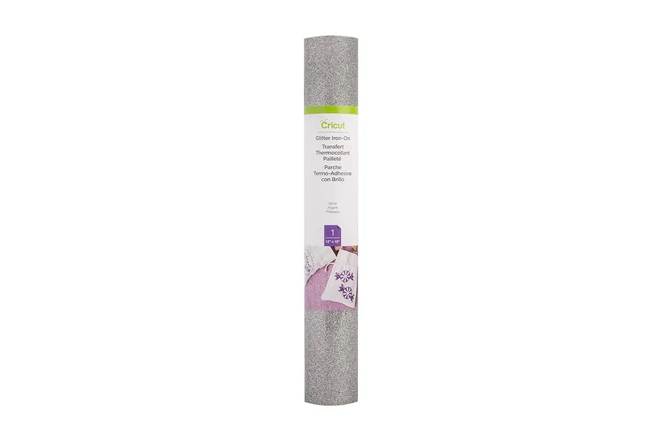 cricut-glitzer-b-gelfolie-silber-30-5-x-48-3-cm-12-x-19-heat-transfer-vinyl-gl-n image 1