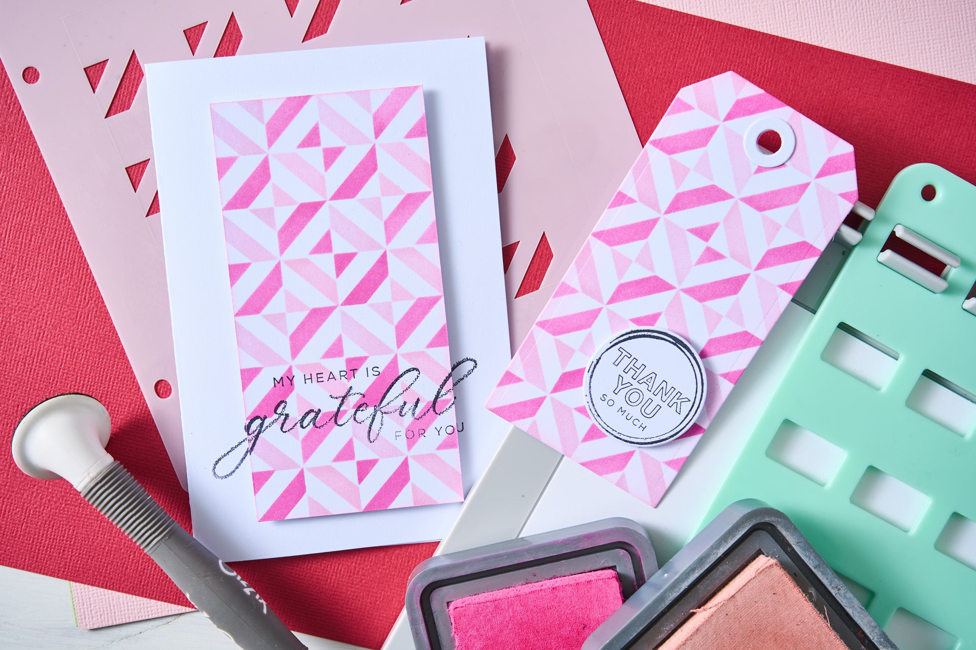 sizzix-rotating-stencils-geo-blocks-schablone-muster image 3