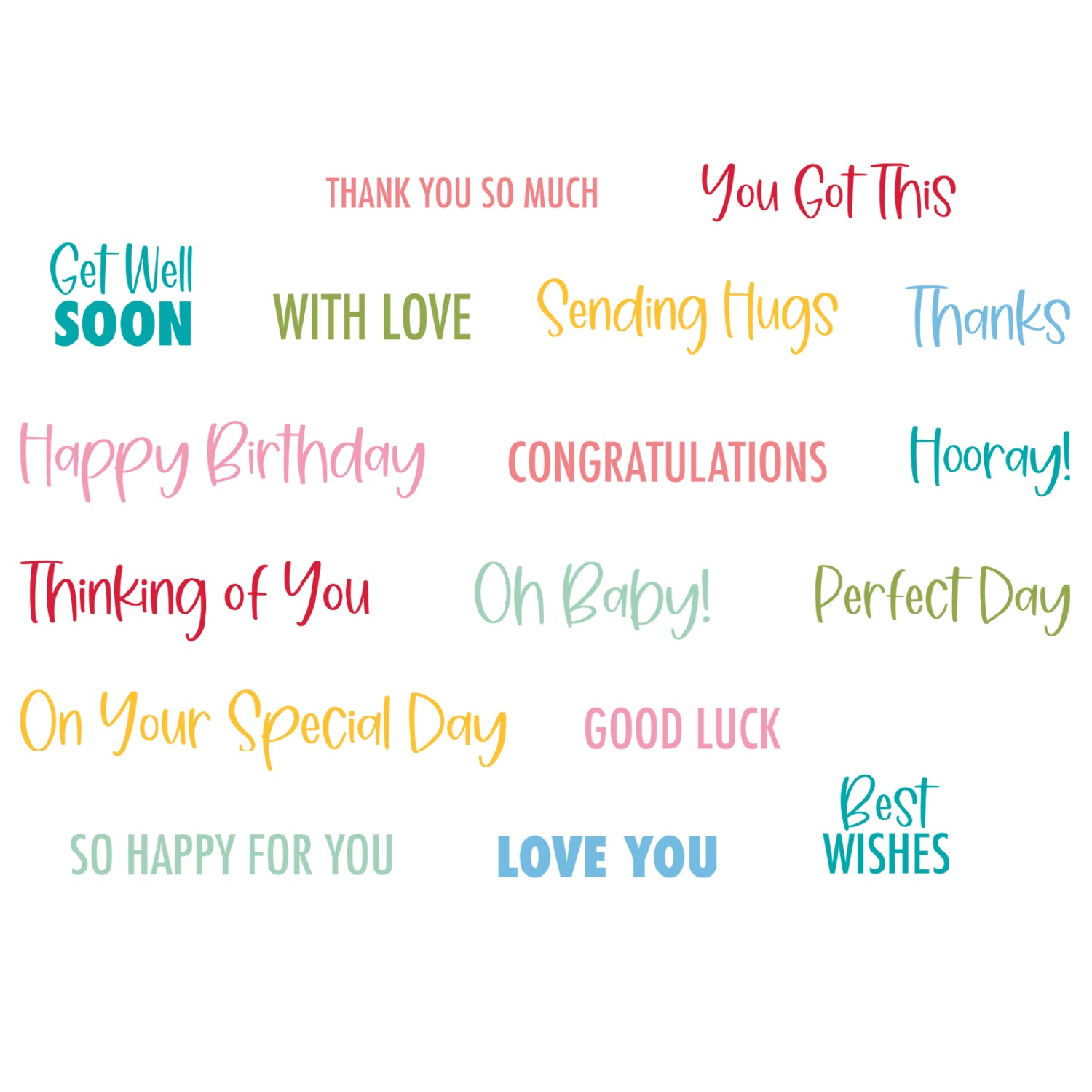 sizzix-clear-stamps-essential-sentiments-stempelset-17er image 1