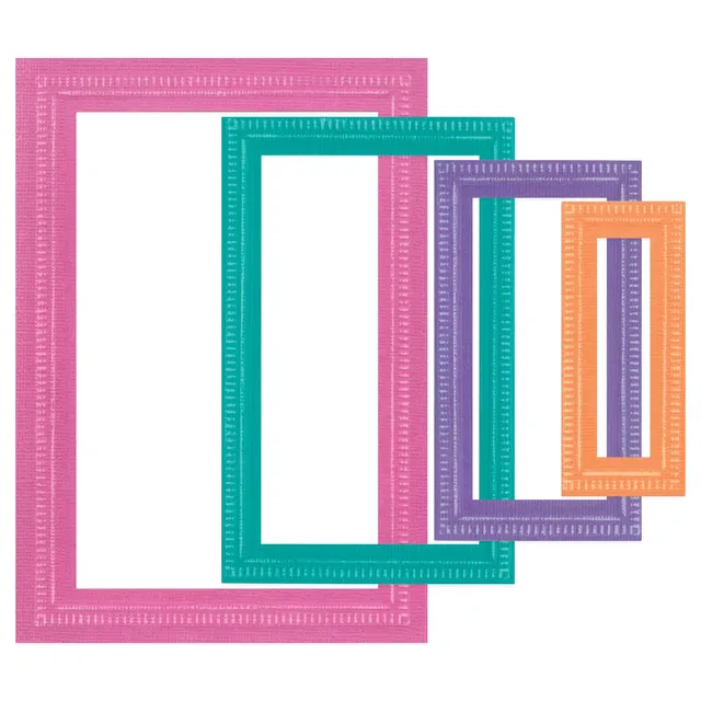 sizzix-framelits-renee-deco-rechtecke-stanzschablonen-9tlg image 1