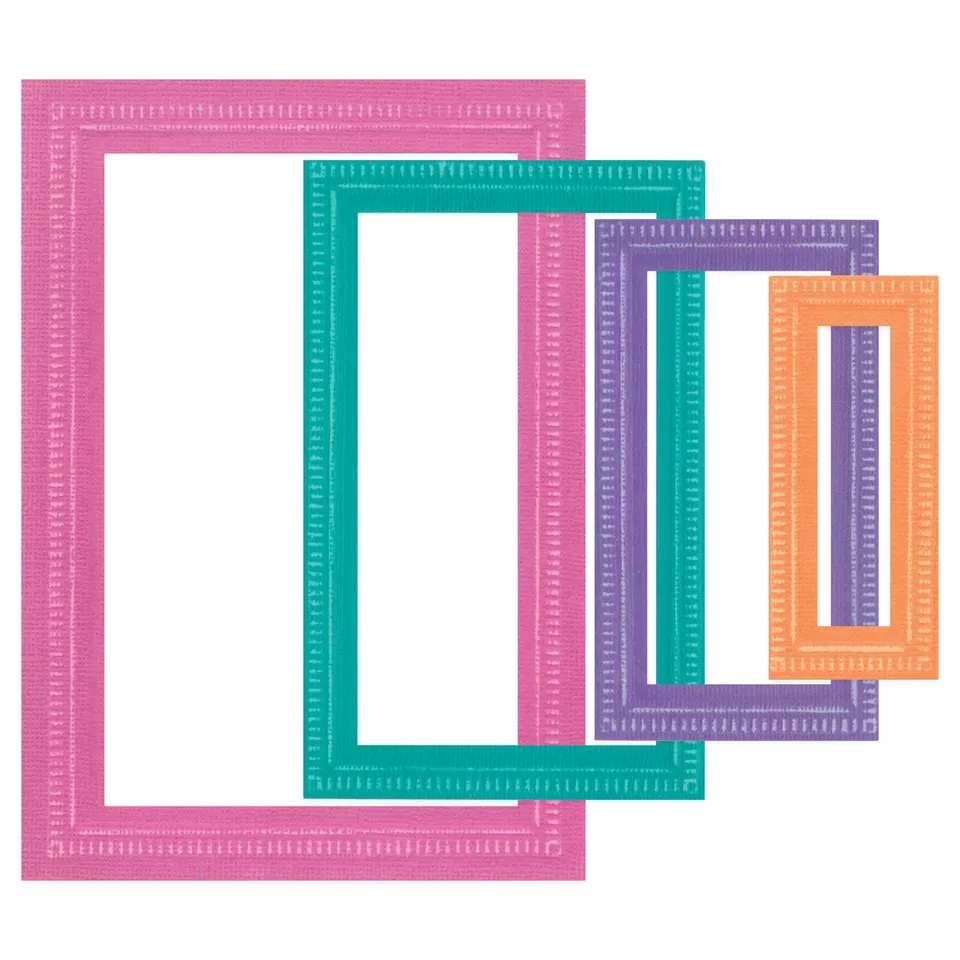 sizzix-framelits-renee-deco-rechtecke-stanzschablonen-9tlg image 1