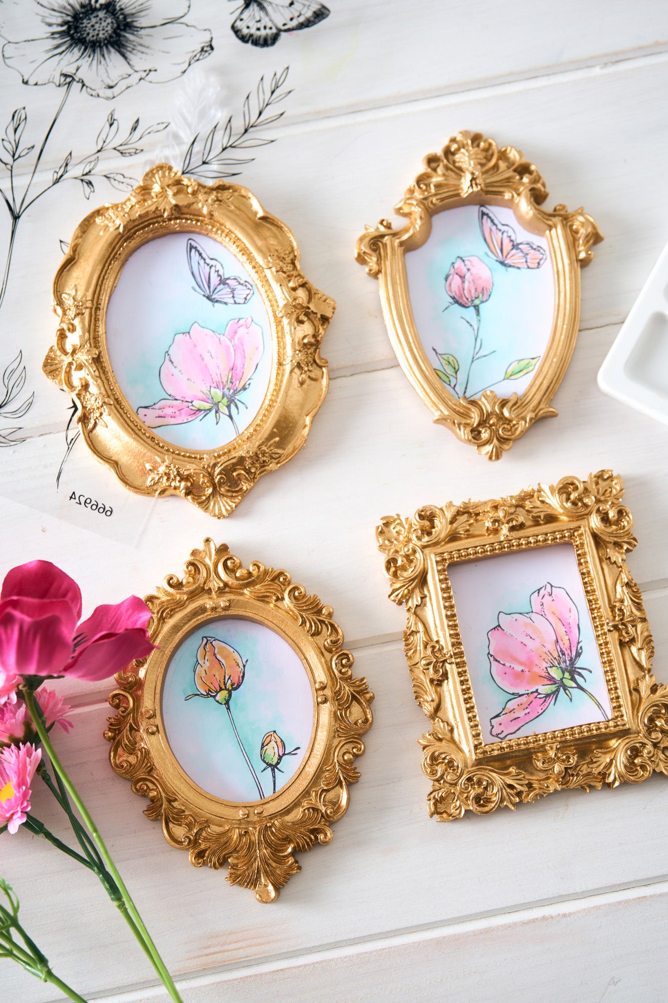sizzix-studio-cosmo-and-butterflies-stempelset-10-tlg image 3