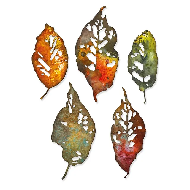 sizzix-thinlits-leaf-fragments-stanzen-5tlg-tim-holtz-bl-tter image 1