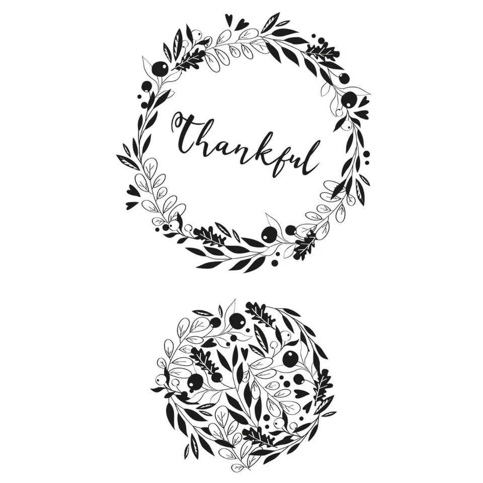 sizzix-clear-stamps-autumn-wreath-stempelset-3-teilig-herbst image 1