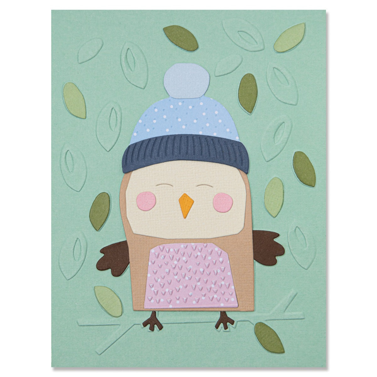 sizzix-thinlits-stanzschablonen-cozy-owl-eule-11tlg-mit-folder image 1