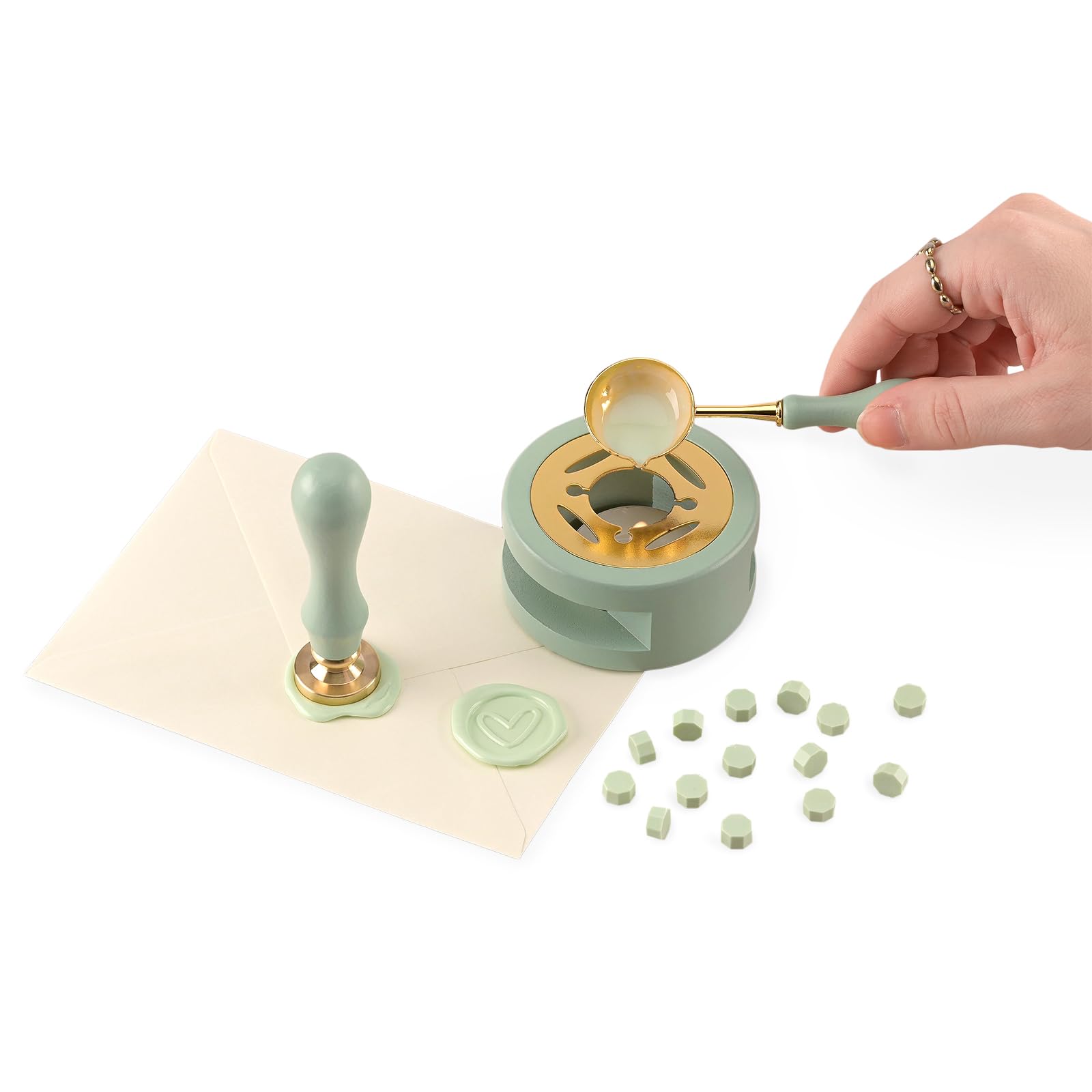 vaessen-creative-cut-easy-wachssiegel-set-herz-mint-komplettset image 4