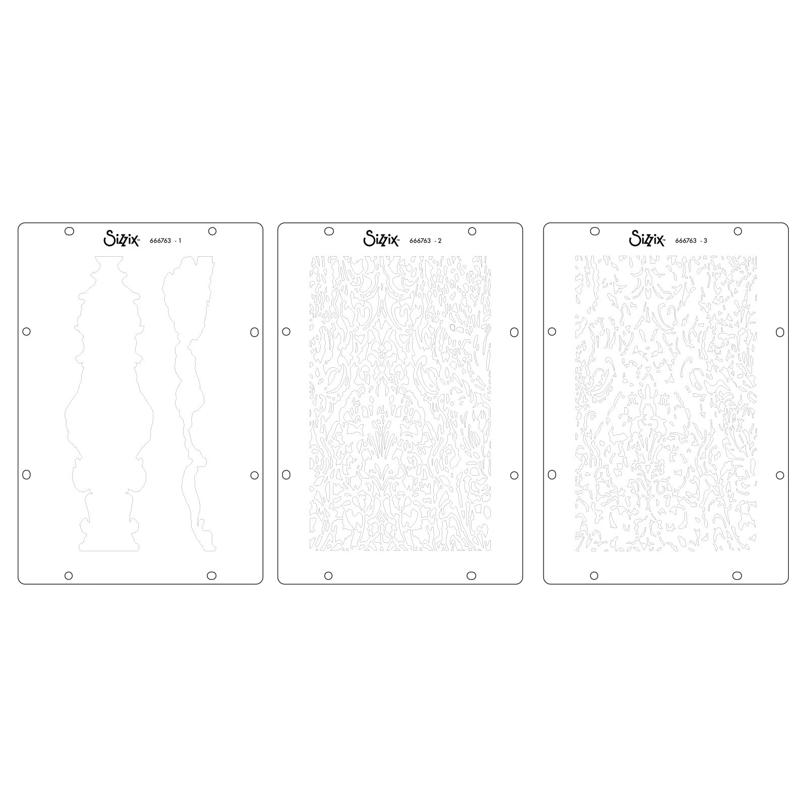 sizzix-studio-ornate-stempelset-schablonen-vic-hollins-17-teilig image 6