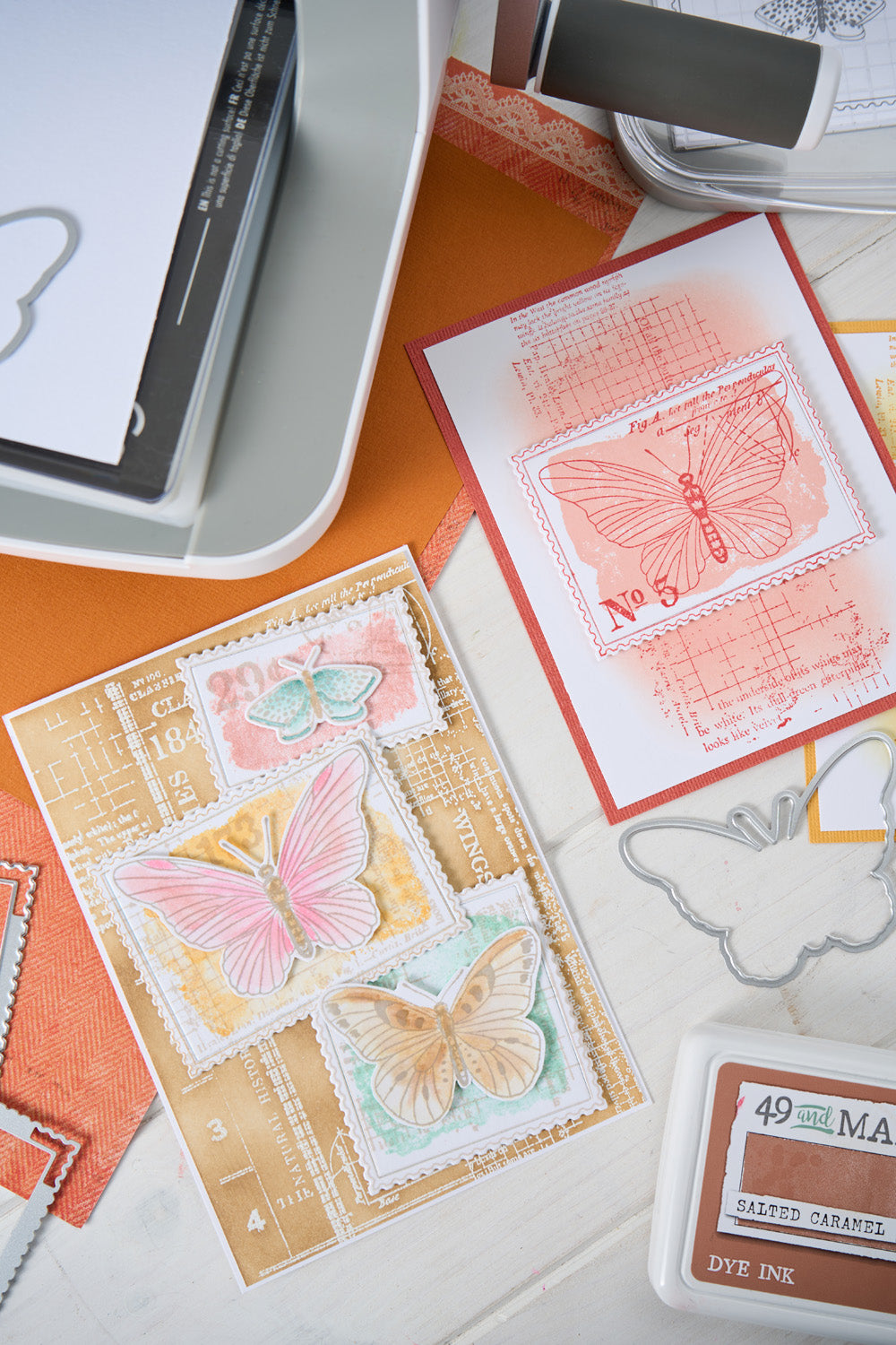 sizzix-framelits-postage-wings-stempelset-11tlg-schmetterling image 2