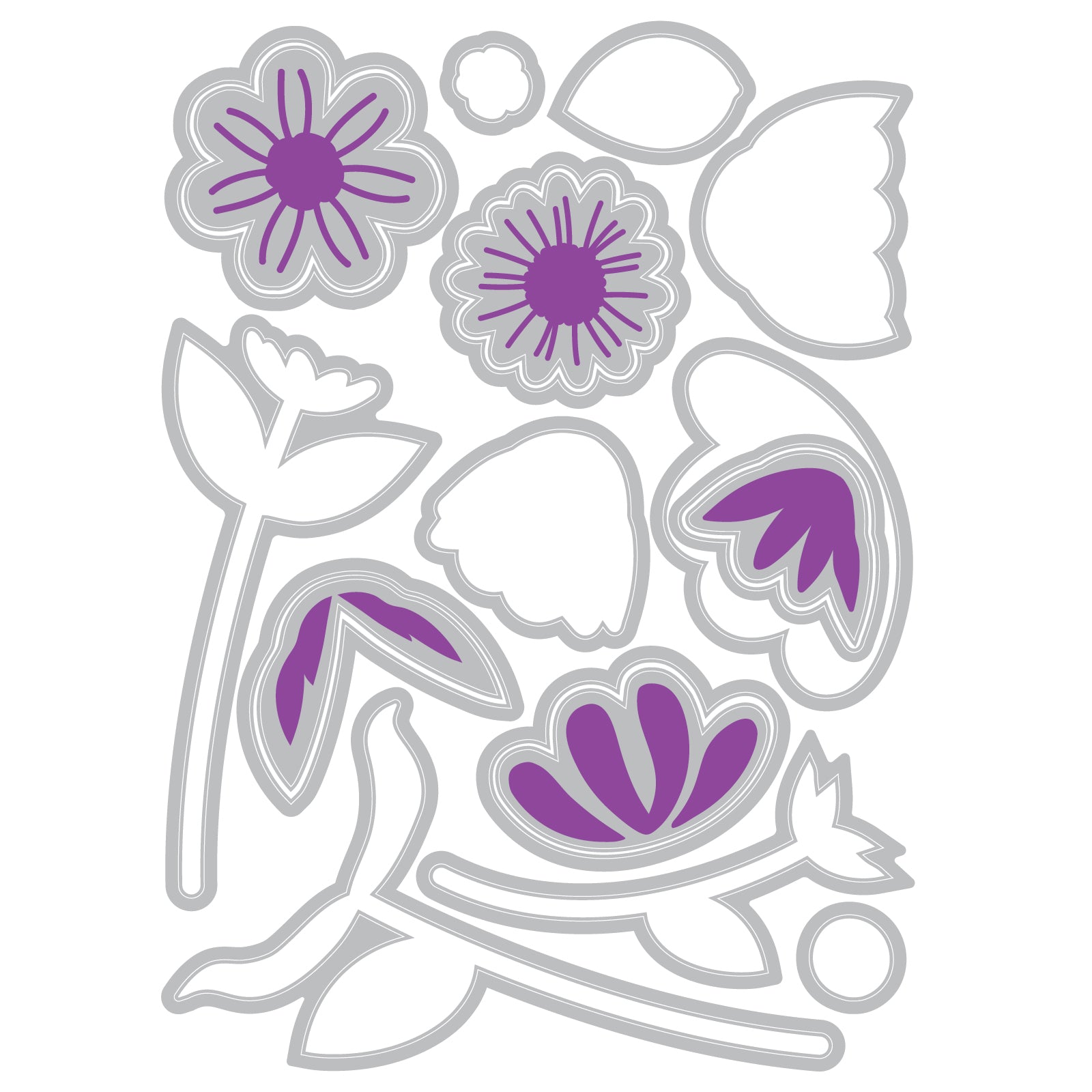 sizzix-thinlits-whimsy-blooms-2-catherine-pooler-19tlg image 2