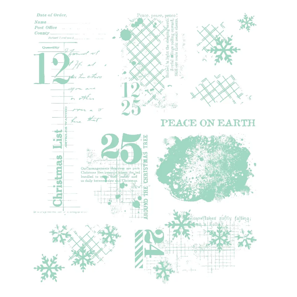sizzix-clear-stamps-holiday-textures-stempelset-11tlg-weihnachten image 1