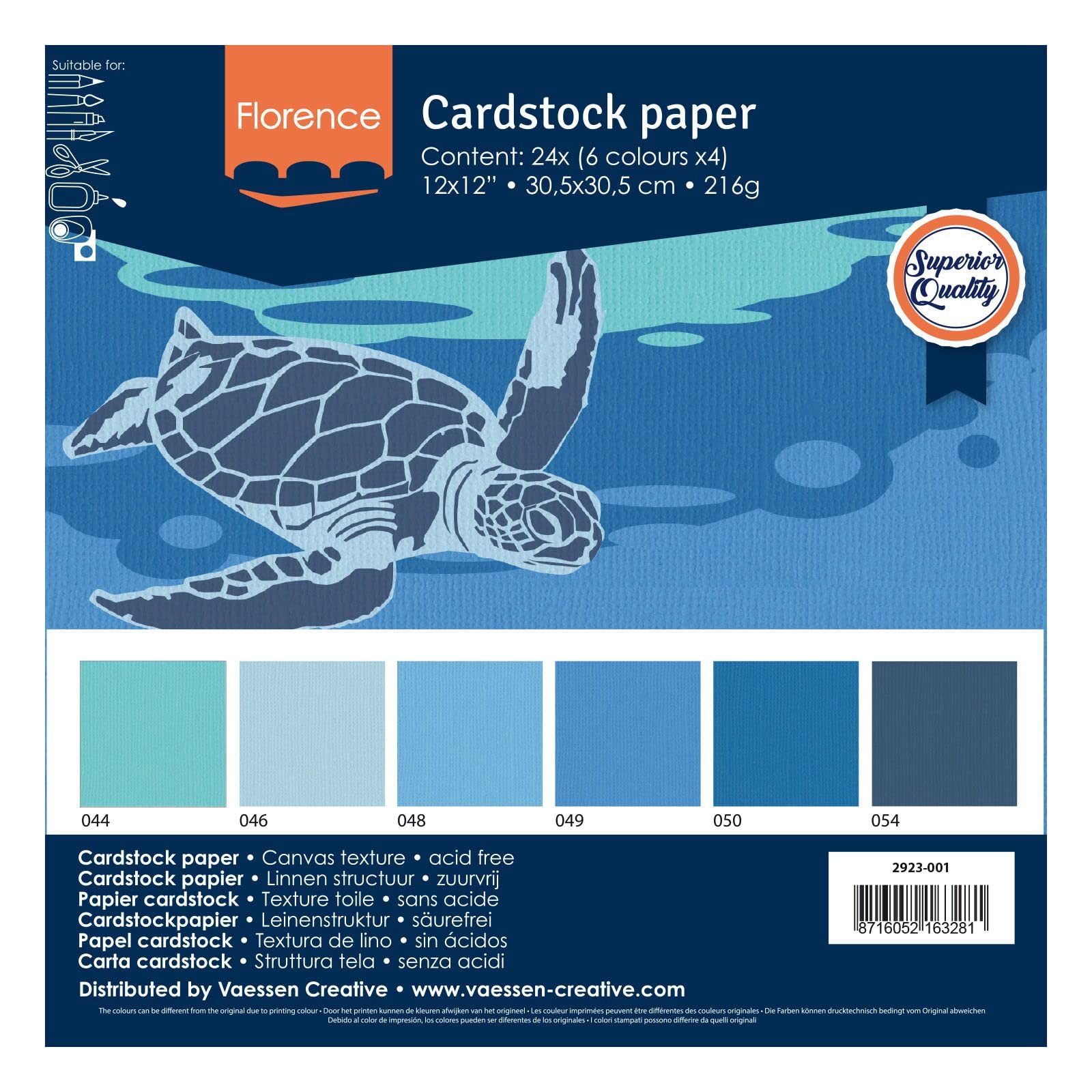 vaessen-creative-florence-scrapbook-papier-blau-24-blatt-216-g image 5