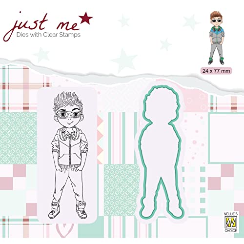 nellie-s-choice-stanzform-junge-mit-hund-24x77mm-stempel image 2