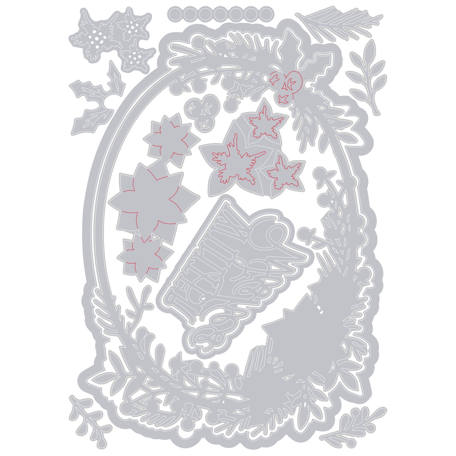 sizzix-thinlits-winter-wishes-2-stanzschablonen-14-tlg-winter image 2