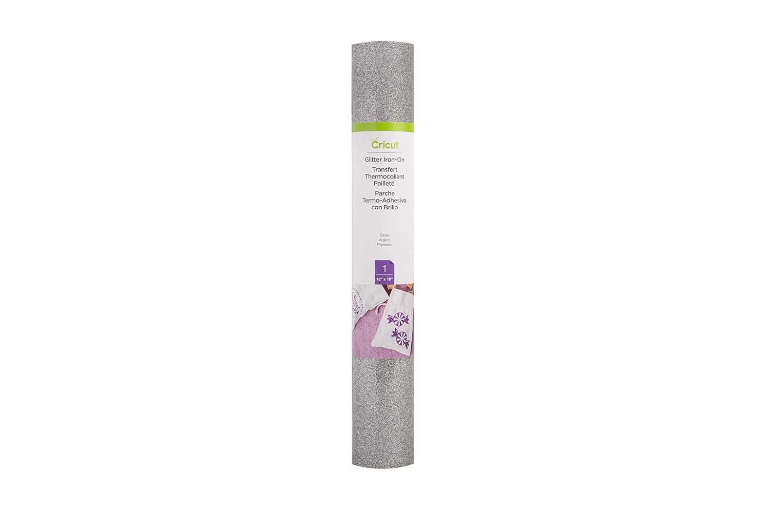 cricut-glitzer-b-gelfolie-silber-30-5-x-48-3-cm-12-x-19-heat-transfer-vinyl-gl-n image 1