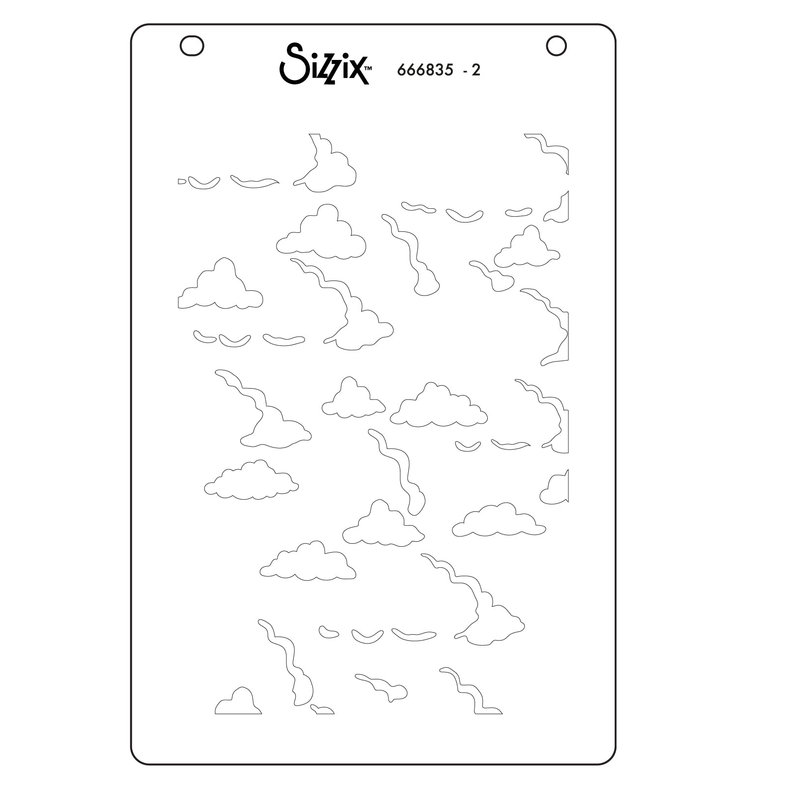 sizzix-layered-stencils-in-the-clouds-schablonen-a6-4er-wolken image 6