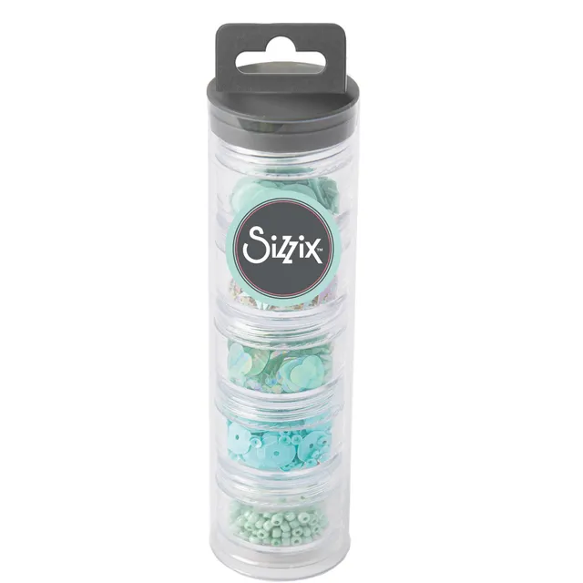 sizzix-effectz-mint-julep-pailletten-perlen-5-dosen image 1