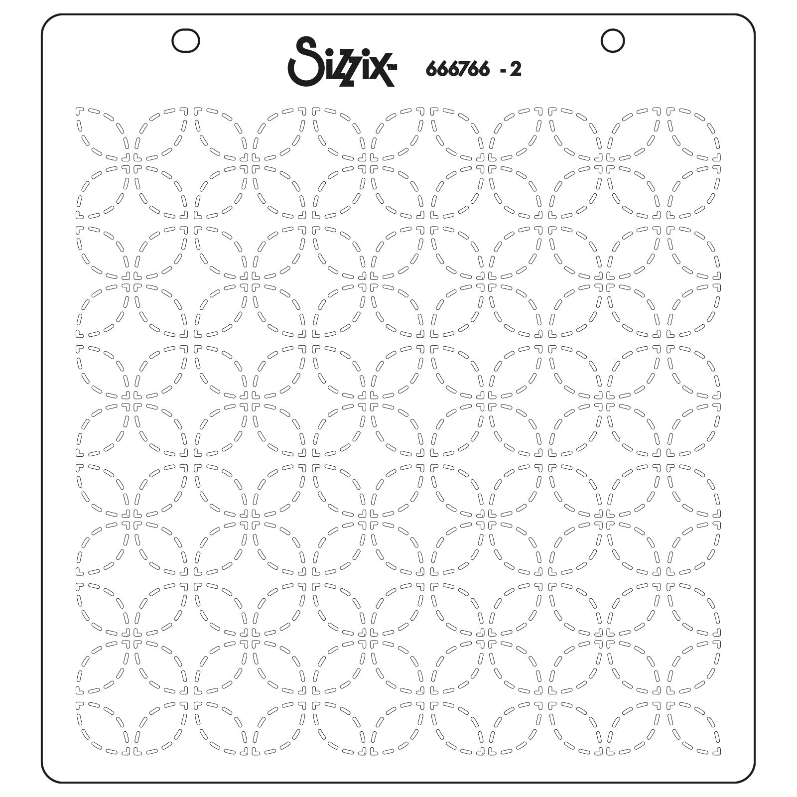 sizzix-layered-stencils-plate-and-pattern-4er-schablonen-set image 2