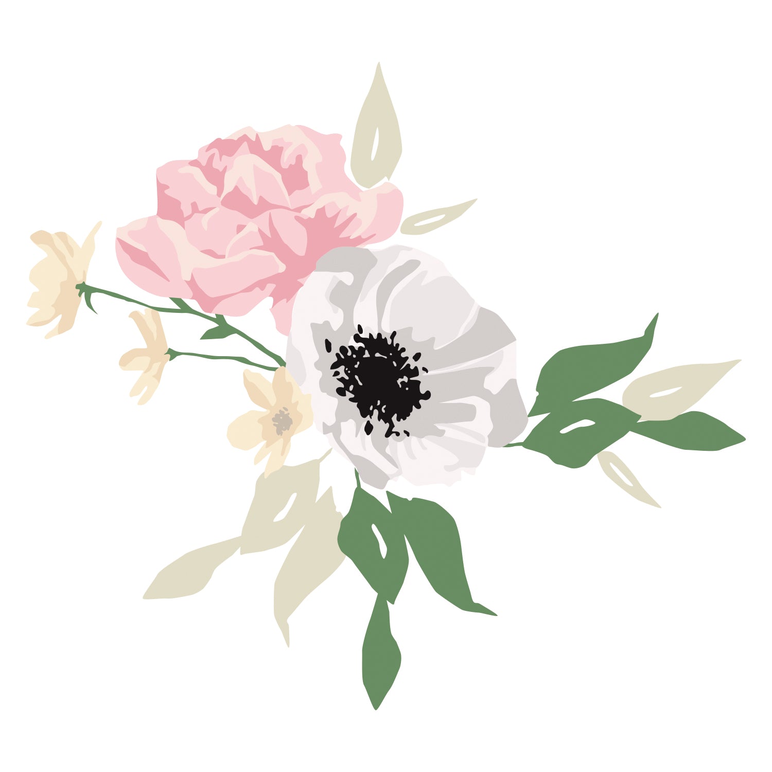 sizzix-layered-stamps-watercolor-bouquet-stempel-13tlg-blumen image 1