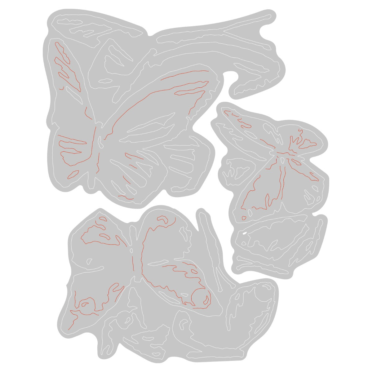 sizzix-thinlits-brushstroke-butterflies-schmetterlinge-3-teilig image 2