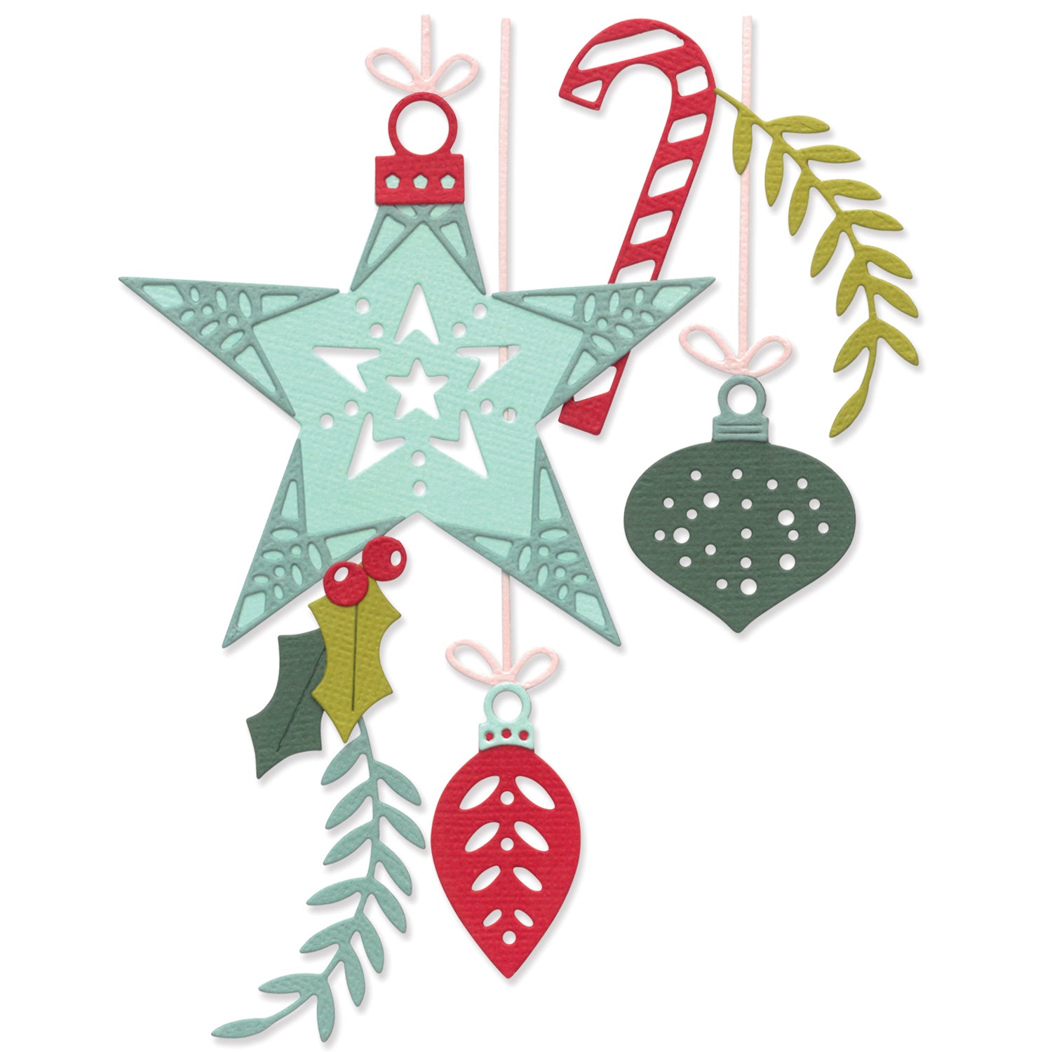 sizzix-thinlits-festive-decorations-stanzschablonen-15tlg image 1