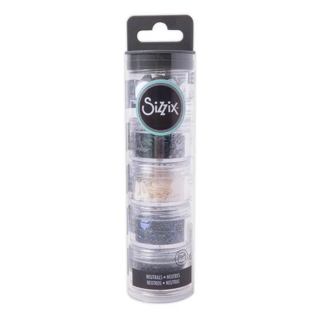 sizzix-effectz-sequins-beads-pailletten-5x5g-neutral image 1