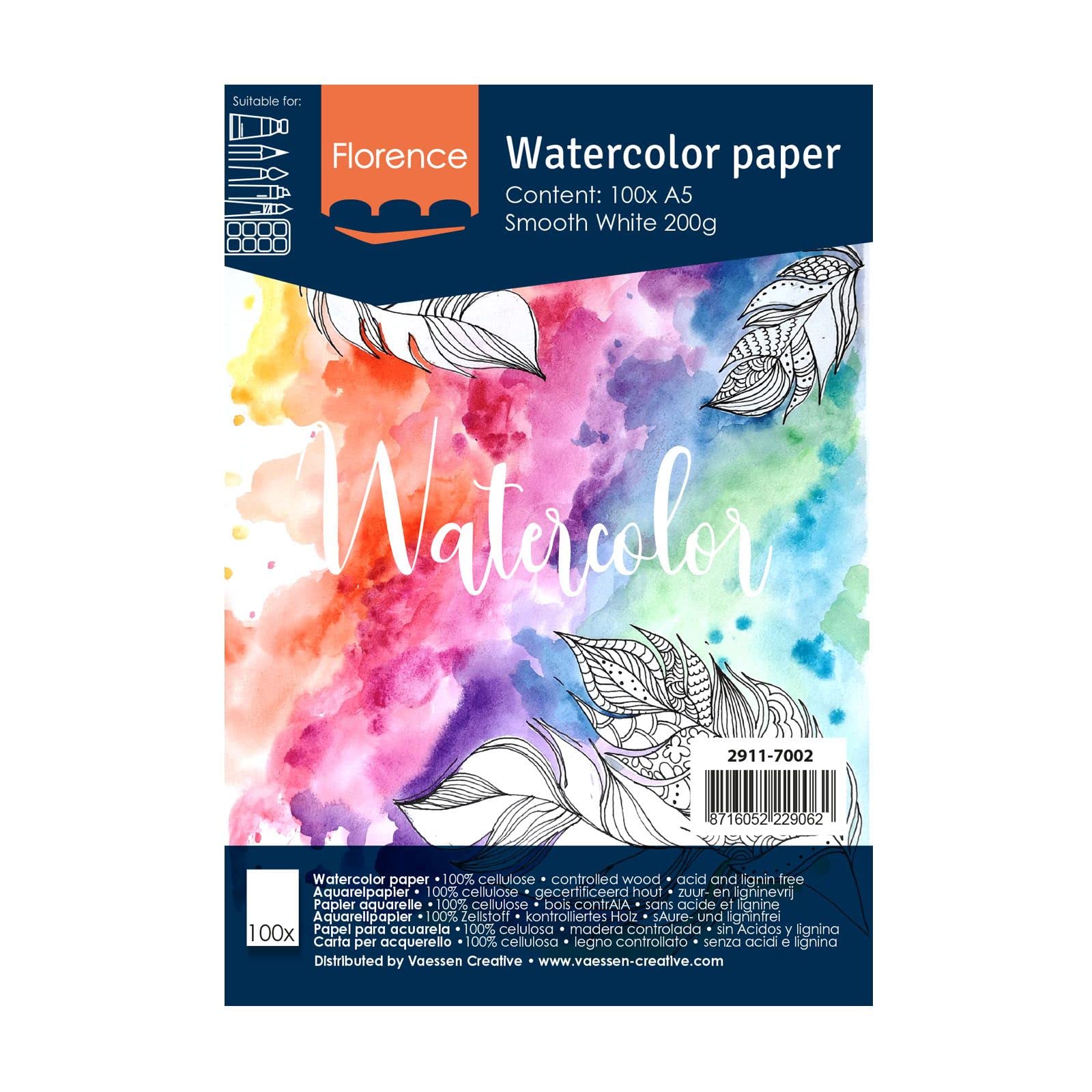 vaessen-creative-florence-aquarellpapier-a5-24-blatt-200-g-glatt image 7